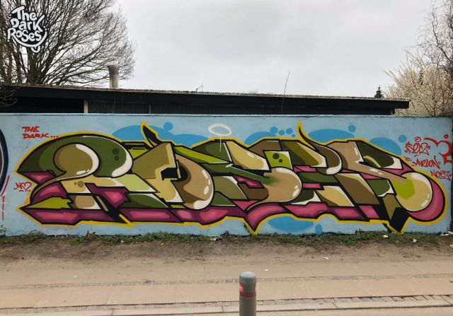 Roses with Thek and Ben by Se2 - The Dark Roses - Christiania, Copenhagen, Denmark 28. March 2020
